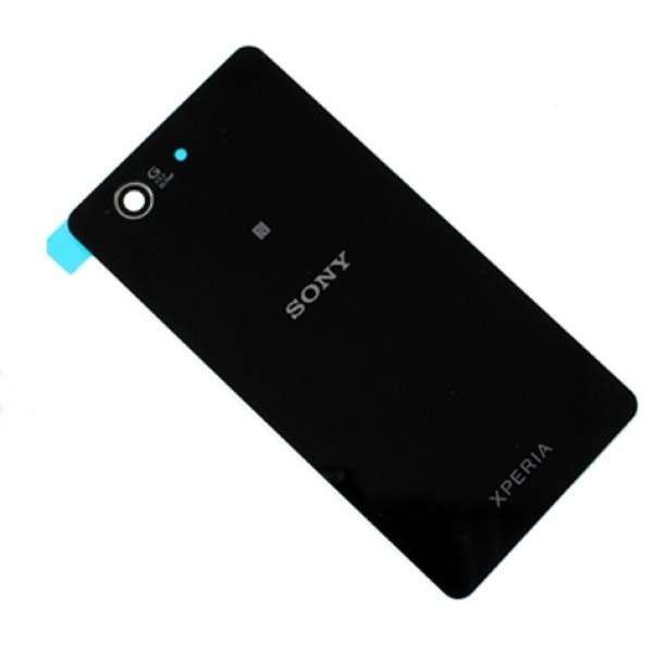 Takakansi Sony D5803/Xperia Z3 Compact musta korkealaatuinen