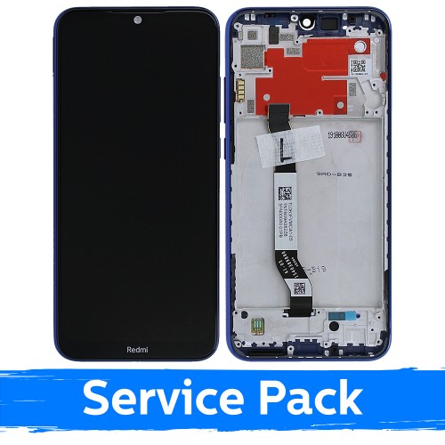 LCD Display Compatible With Xiaomi Redmi Note 8T With Frame / Starscape Blue / (Service Pack)
