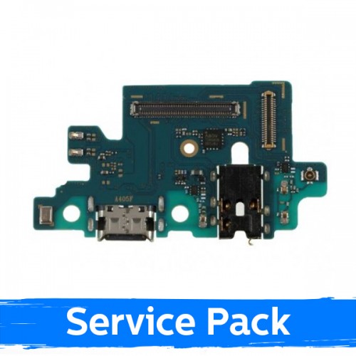 Charging Port Compatible With Samsung A405 A40 2019 With Flex / Plata (Service Pack)