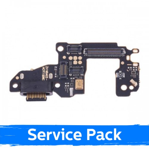 Charging Port Compatible With Huawei P30 With Flex / Plata (Service Pack)