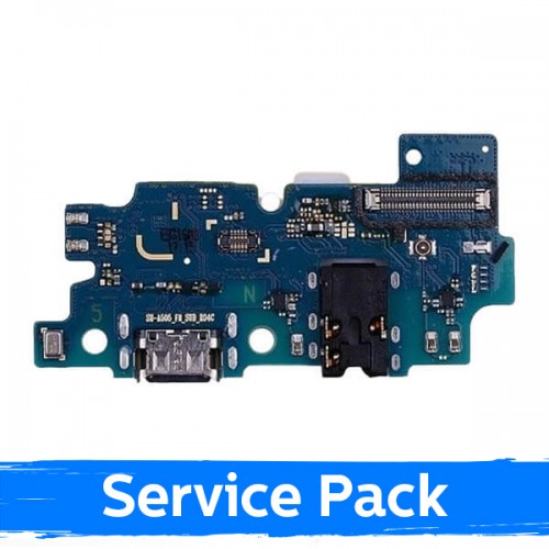 Charging Port Compatible With Samsung A505 2019 A50 With Flex / Plata (Service Pack)