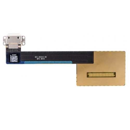 Lataausportti yhteensopiva Apple iPad Pro 9.7 joustokaapelilla / musta / OEM