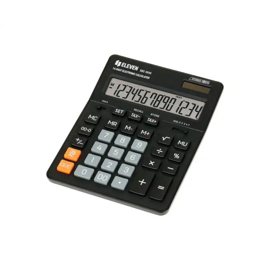 ELEVEN toimistolaskin SDC-554S musta