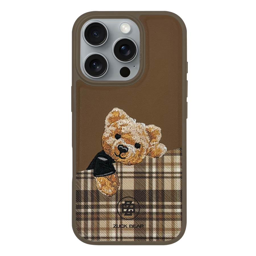 Zuck Bear Darren iPhone 16 Pro Suojakuori Kultainen