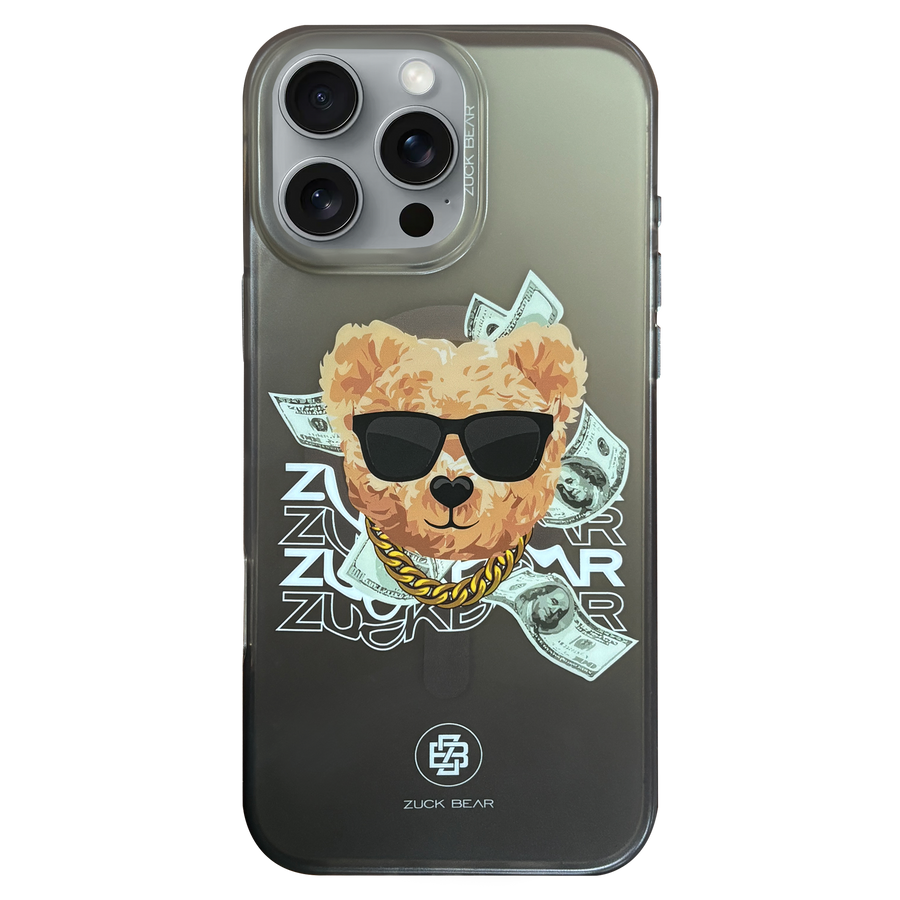 Zuck Bear Harold iPhone 16 Pro Suojakuori Musta