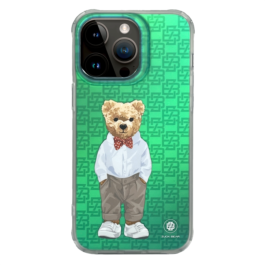 Zuck Bear French Riviera Chic iPhone 15 Pro Suojakuori Cannes Breeze