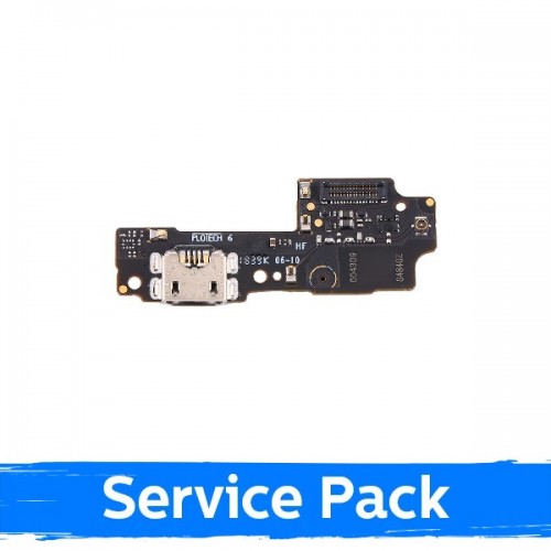 Charging Port Compatible With Xiaomi Redmi 7A with Flex / Plata (Service Pack)