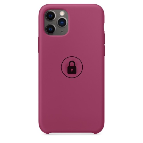 Phone Case "Silicone Case" for iPhone 11 Pro Max / Pomegranate / in package