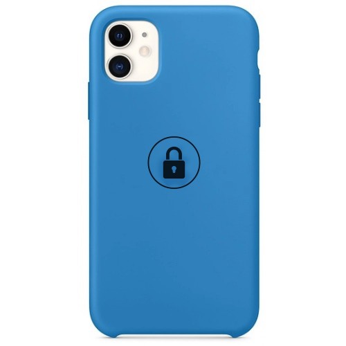 Phone Case "Silicone Case" for iPhone 11 Pro / Surf Blue / in package