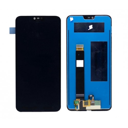LCD-näyttö yhteensopiva Nokia 6.1 Plus musta HQ