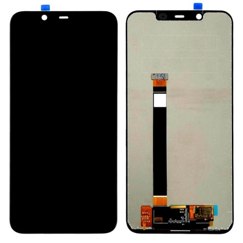 LCD-näyttö yhteensopiva Nokia 7.1 Plus musta HQ