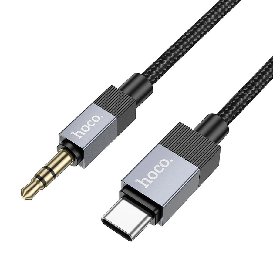 Äänisovitин Hoco (UPA32B) USB-C - 3,5mm(n) musta (1M)