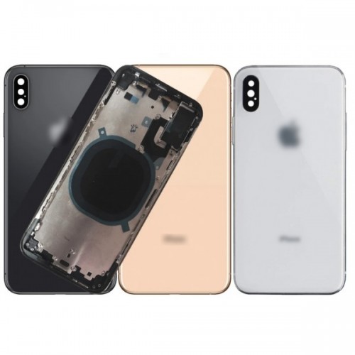 Takakansi yhteensopiva iPhone Xs Max täydellä kotelolla / musta / OEM