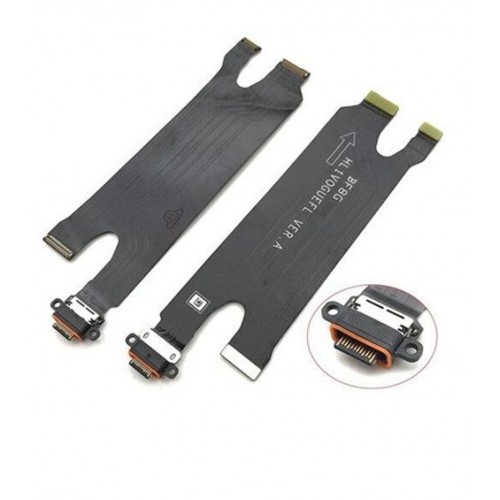 Latauspistoke yhteensopiva Huawei P30 Pro joustavalla kaapelilla / Plata (Service Pack)