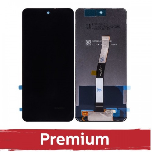 LCD-näyttö yhteensopiva Xiaomi Redmi Note 9S / Note 9 Pro musta OEM