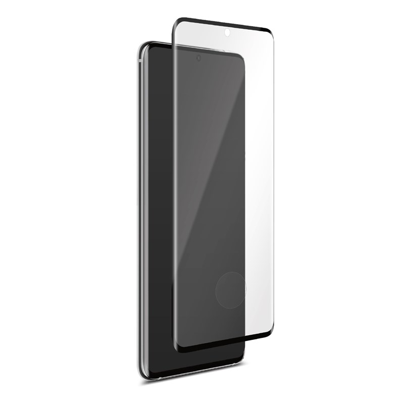 Puro Premium Full Edge Case Friendly karkaistu näytönsuojalasi Samsung Galaxy S20 -laitteelle, mustalla kehyksellä