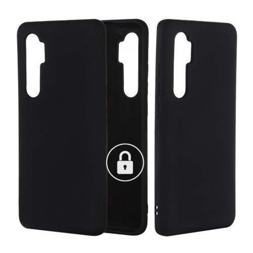 Puhelimen suojakuori Silicone Cover Xiaomi Mi Note 10 Lite / musta / pakkauksessa