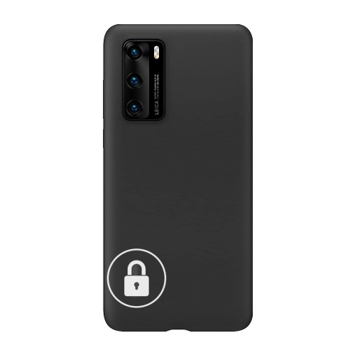 Puhelimen suojakuori Silicone Cover Huawei Y6P / musta / pakkauksessa