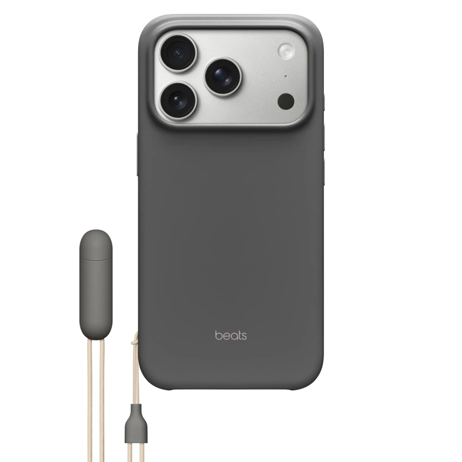 Beats iPhone 17 Pro -suojakuori tukijalalla, MagSafe- ja kameran ohjauksella — Granite Gray MGY74LL/A, ilman pakkausta