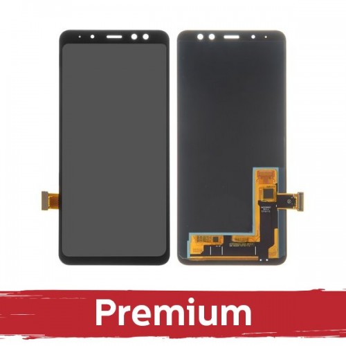 LCD Display Compatible With Samsung A530 A8 2018 Black OEM