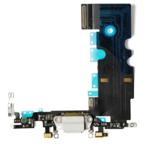 Lataausportti yhteensopiva Apple iPhone SE2 2020 kanssa flex-kaapelilla / valkoinen / OEM