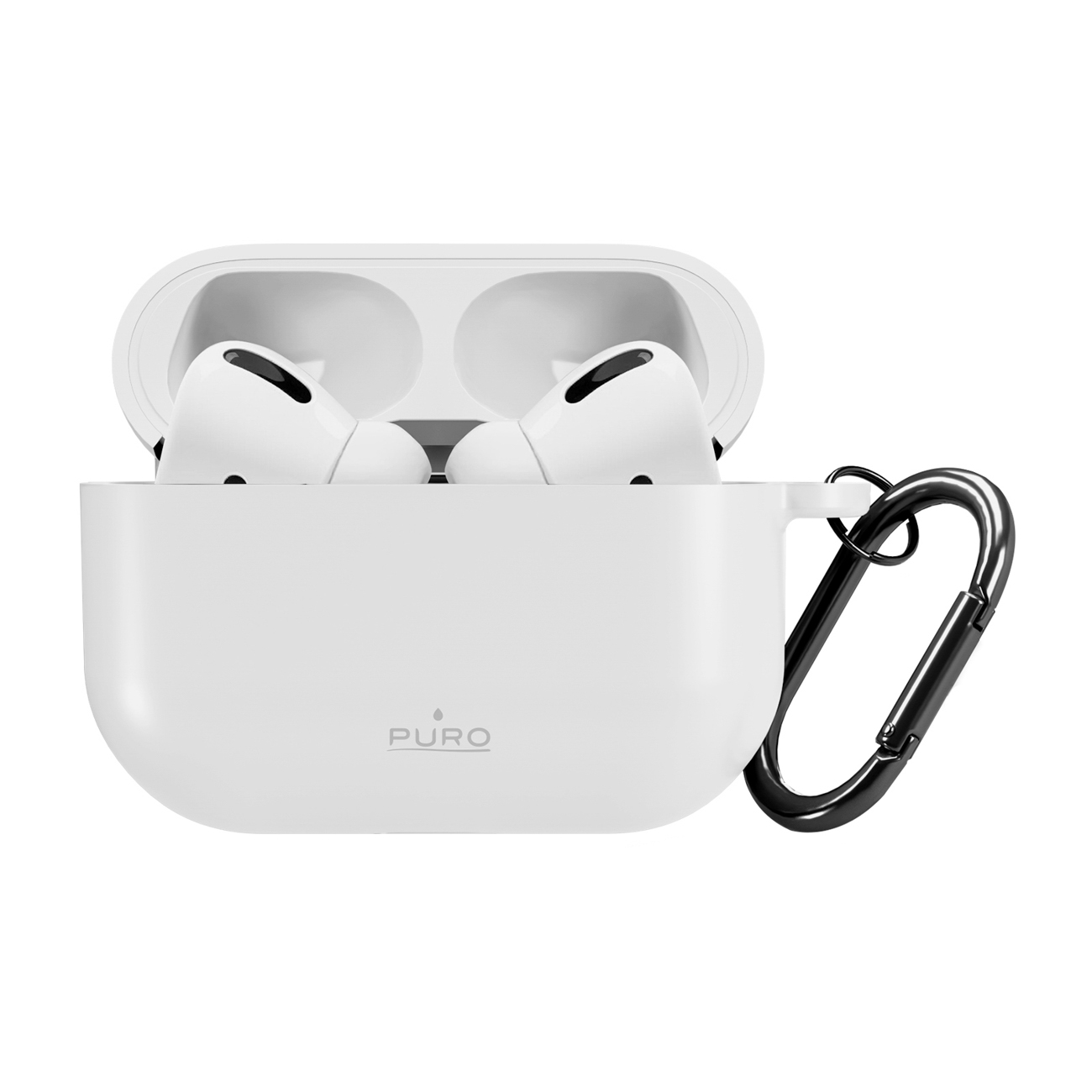 Puro Icon -suojakuori AirPods Pro 3:lle, valkoinen