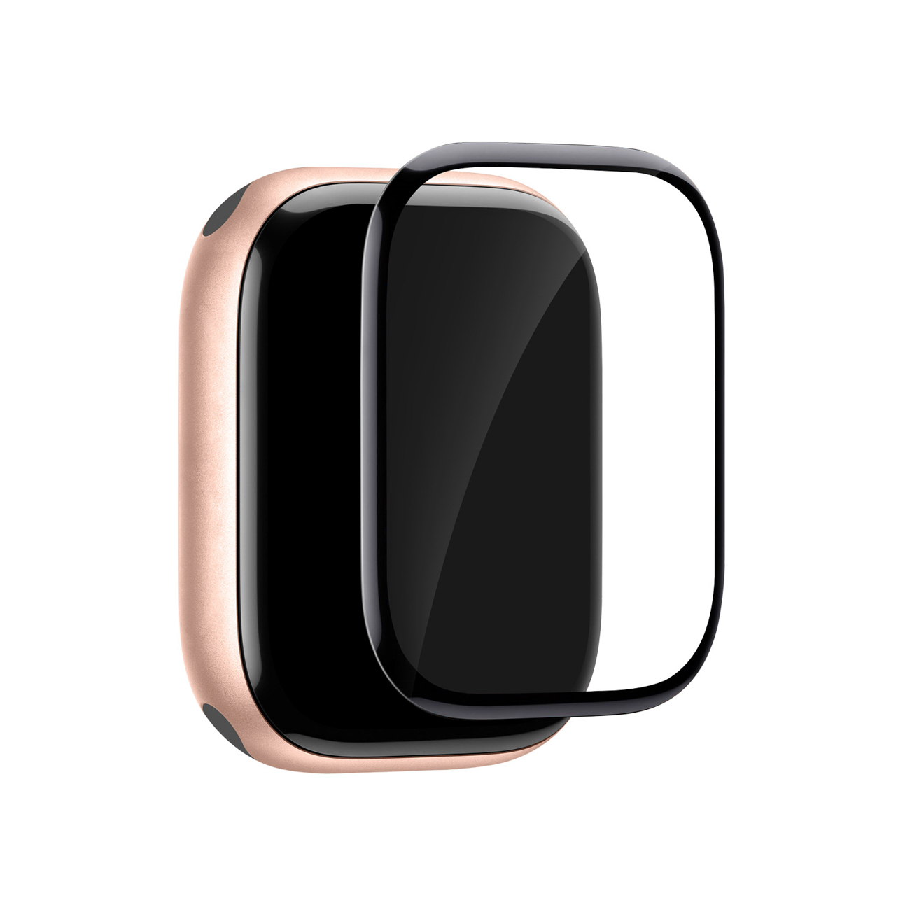 Puro Flexible Shield -suojakalvo applikaattorilla Apple Watch 10/11 42 mm:lle - musta