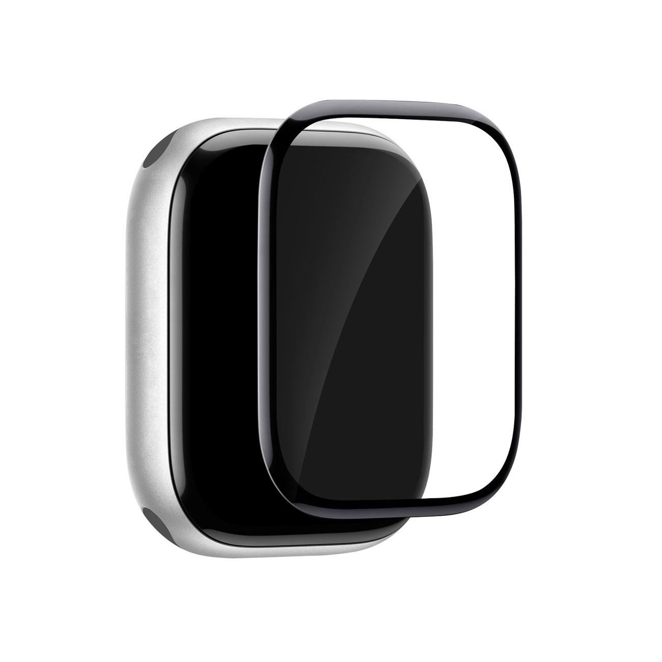 Puro Flexible Shield Protective Film with Applicator for Apple Watch 10/11 46mm - Black