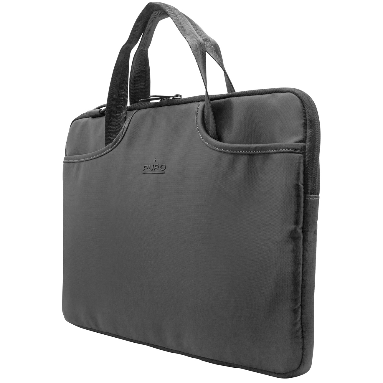 Puro Scudo SleevePro nailonsuojus MacBookille ja kannettavalle 14" asti musta