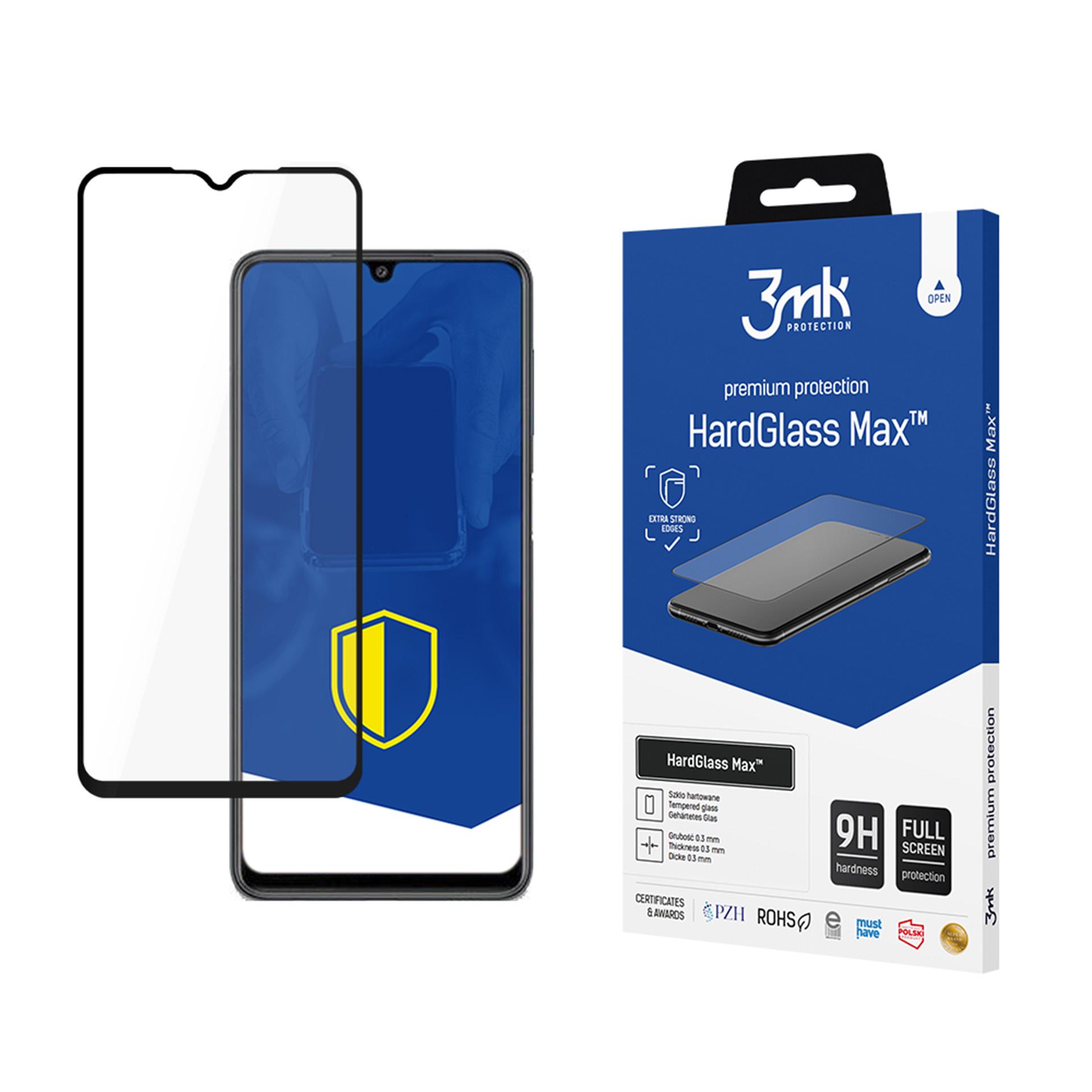 Vahvistettu koko näytön panssarilasi 3mk HardGlass Max musta Samsung Galaxy M22:lle