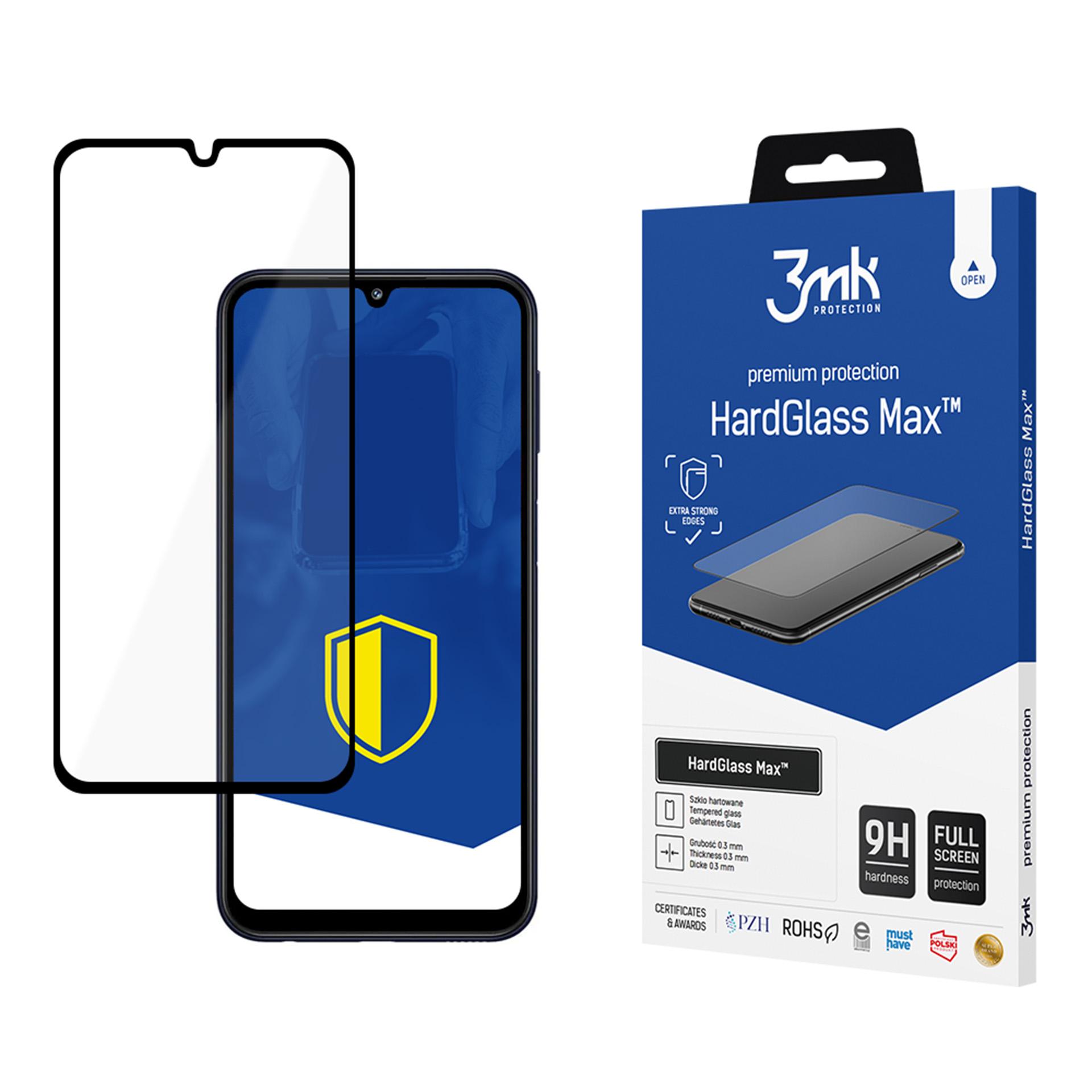 Vahvistettu koko näytön panssarilasi 3mk HardGlass Max musta Samsung Galaxy M34 5G:lle