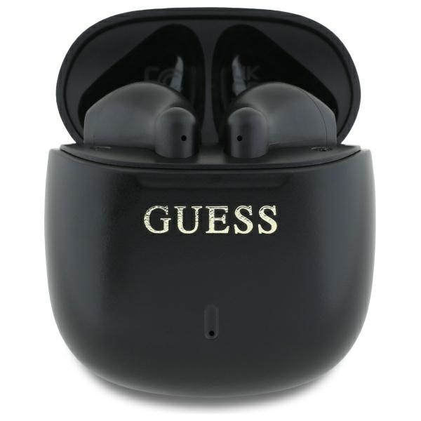 Guess Printed Classic Logo Bluetooth -langattomat kuulokkeet - musta