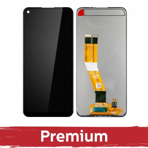 LCD-näyttö yhteensopiva Samsung A115 A11 musta OEM
