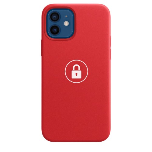Phone Case "Silicone Case" for Apple iPhone 12 (12 Pro) / Red Product / in package