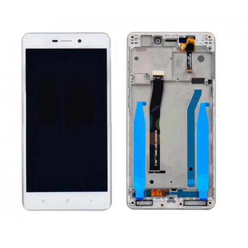 LCD-näyttö yhteensopiva Xiaomi Redmi 3 / 3S valkoinen kehyksellä HQ
