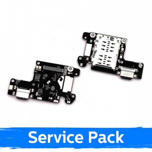 Charging Port Compatible With Xiaomi Mi 9T / 9T Pro With Flex / Plata Original (Service Pack)