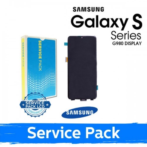 LCD-näyttö yhteensopiva Samsung G980 (G981) S20 musta (Service Pack) (NF-versio)