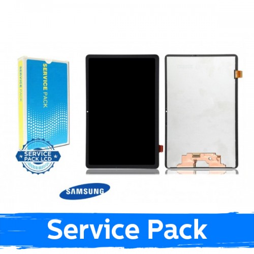 LCD-näyttö yhteensopiva Samsung T870 / T875 Tab S7 2021 musta (Service Pack)
