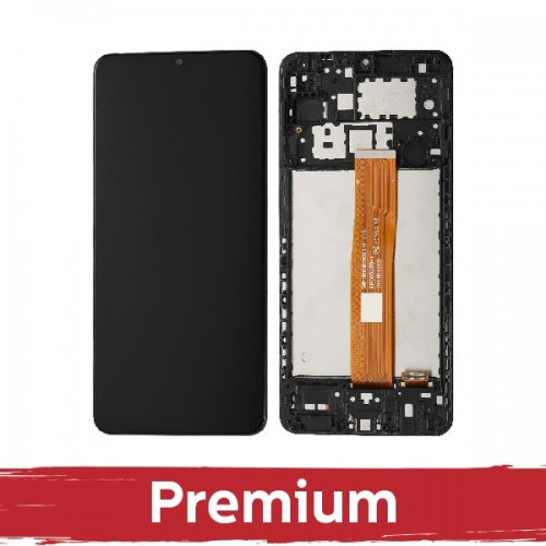 LCD Display Compatible With Samsung A125 A12 Black with Frame OEM