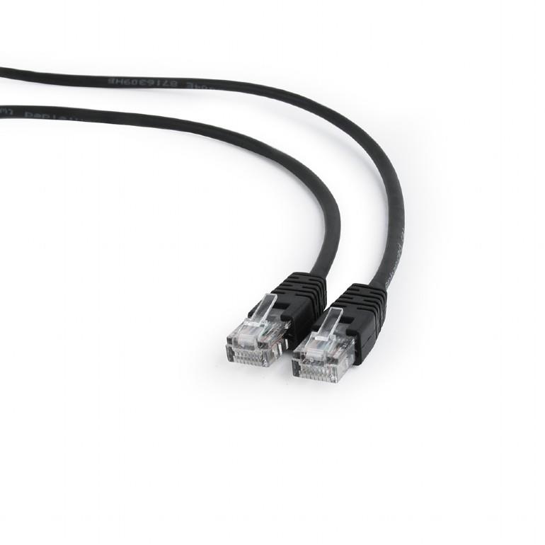 Kytkentäkaapeli CAT5E UTP 0,25 m/musta PP12-0.25M/BK GEMBIRD