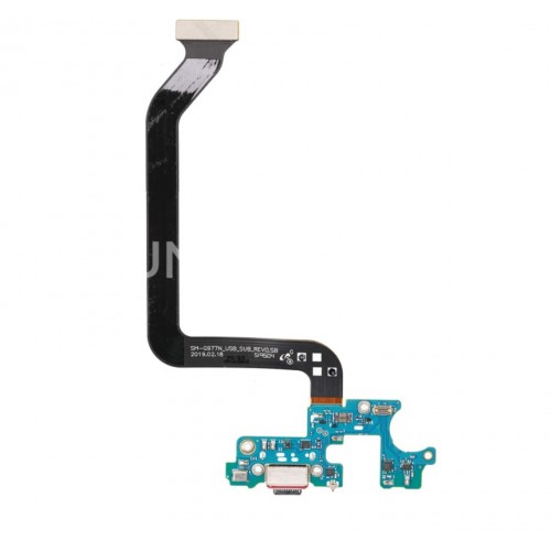 Charging Port Compatible With Samsung G770 S10 Lite with Flex / Plata OEM