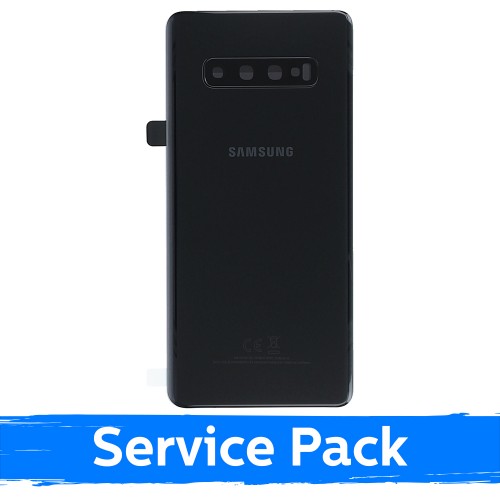 Back Cover Compatible With Samsung G975 S10 Plus / Prism Black / (Service Pack)
