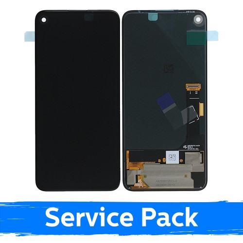 LCD Display Compatible With Google Pixel 4A / G025 / Black With Frame (Service Pack)