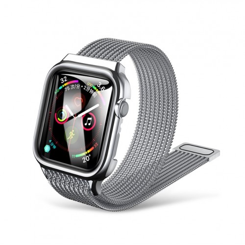 Band USAMS "ZB068" Stainless Steel for  iWatch Series 44mm Silver