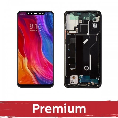 LCD Näyttö yhteensopiva Xiaomi Mi 8 kultainen kehyksellä OEM