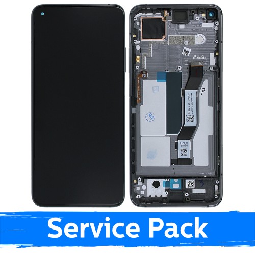 LCD Näyttö yhteensopiva Xiaomi Mi 10T / 10T Pro kehyksellä / Cosmic Black / (Service Pack)
