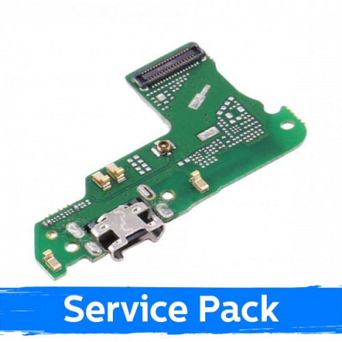 Lataausportti yhteensopiva Huawei Y6 2018 flexillä / hopeinen (Service Pack)
