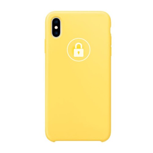 Phone Case "Silicone Case" for Apple iPhone Xs Max / Canary Yellow / in package