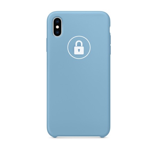Puhelimen Suojakuori Silicone Case Apple iPhone Xs Max / Cornflower / pakkauksessa