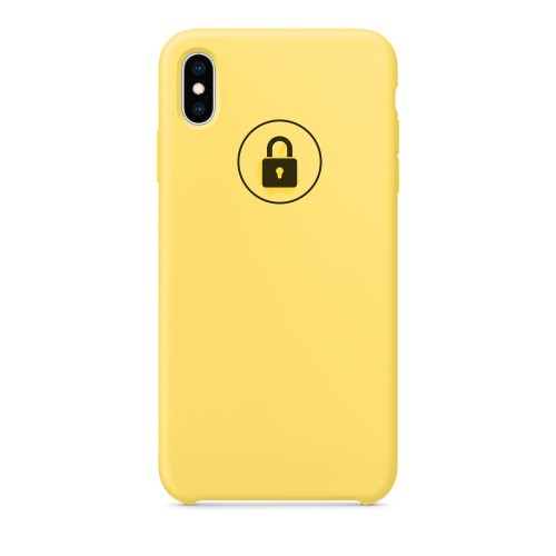 Phone Case "Silicone Case" for iPhone X (XS) / Canary Yellow / in package
